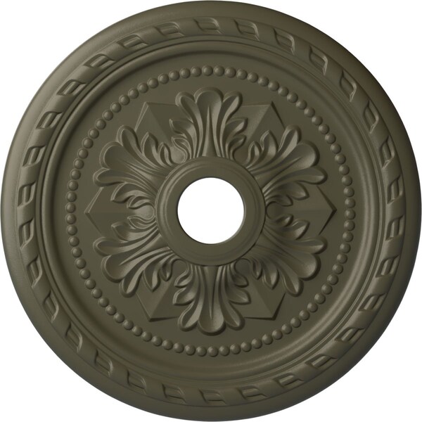 Ekena Millwork Palmetto Ceiling Medallion (Fits Canopies up to 3 5/8"), 23 5/8"OD x 3 5/8"ID x 1 5/8"P, Witch Hazel CM23PMWHF - main